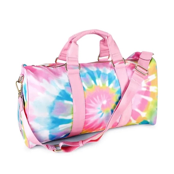 Stoney Clover Lane Handbags - NWT Stoney Clover Lane Pastel Tie Dye Pink Mini Duffle Bag Weekender